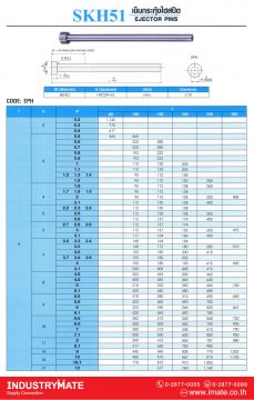 เข็มกระทุ้งไฮสปีด (T=4) SKH-51 Code: EPH
